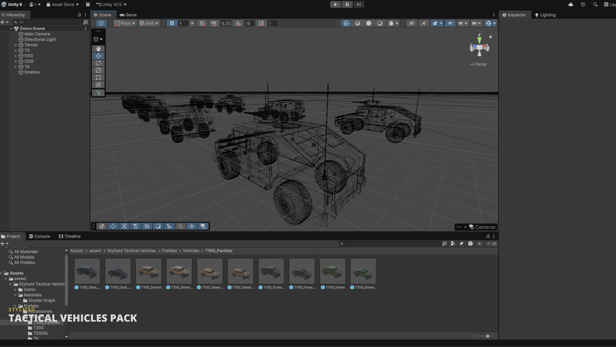 STYLIZED TACTICAL VEHICLES - FULL PACK