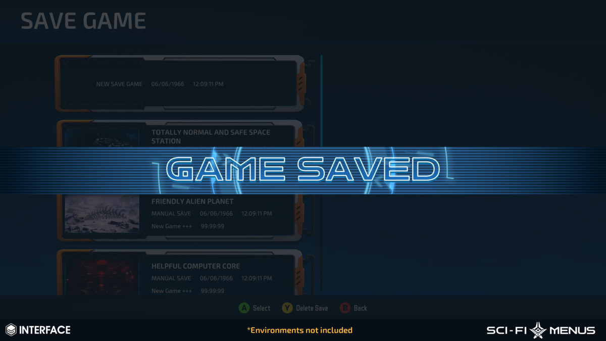 Sci-Fi Menus - Synty INTERFACE - GUI
