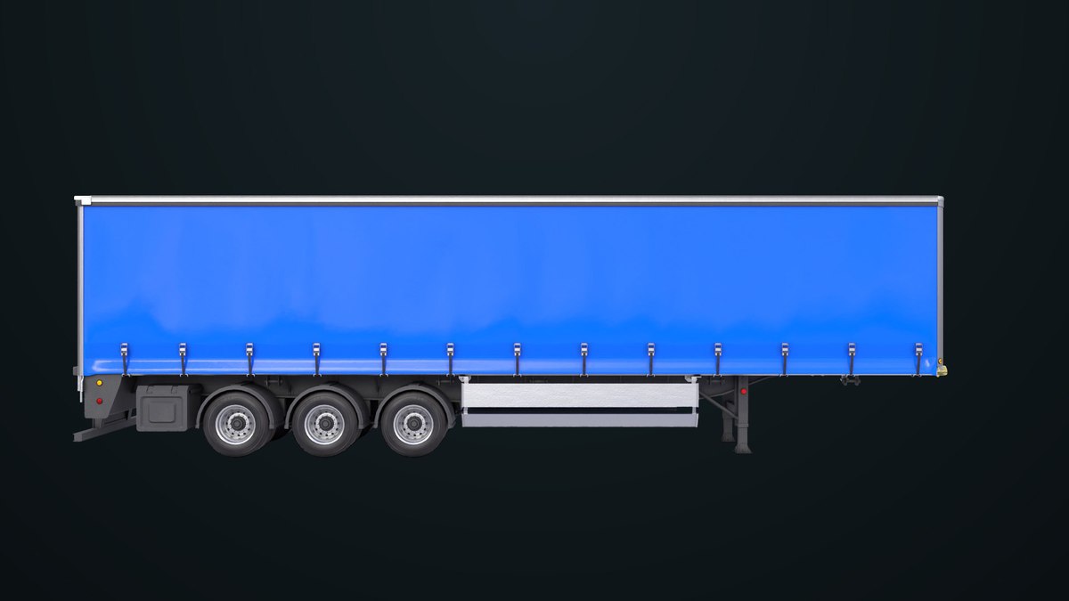 Curtainsider Trailer 4 Variant Collection URP HDRP Textures