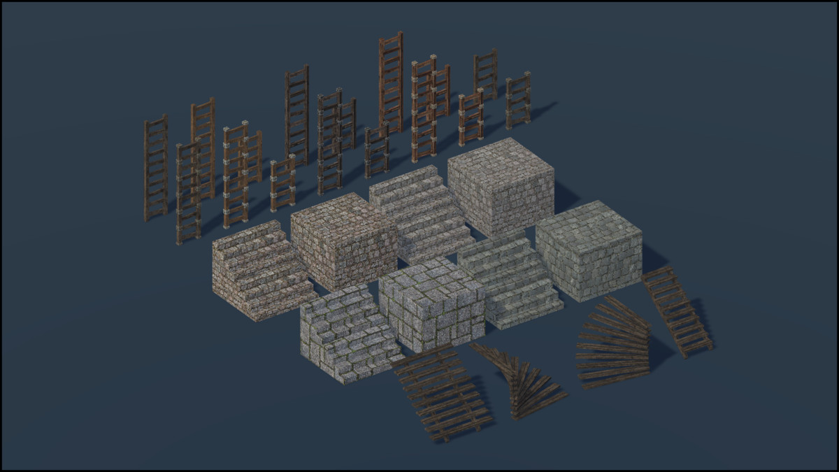 Cold Fortress - Retro Style Modular Environment Pack