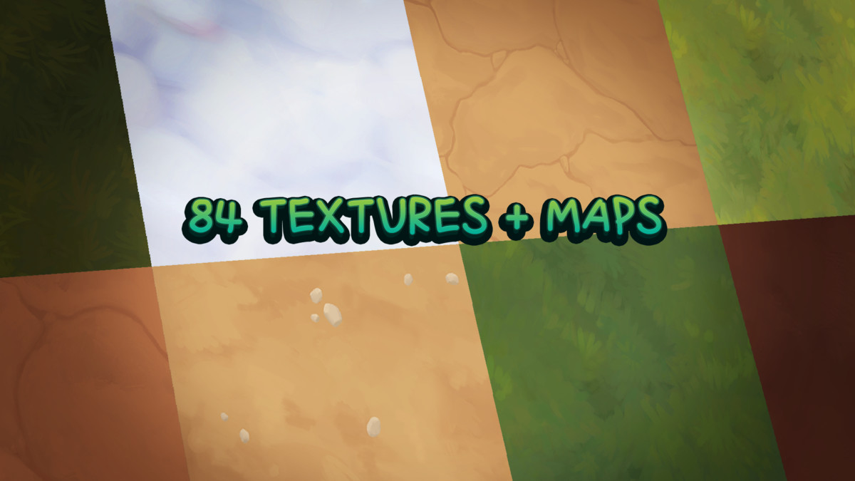 Handpainted Grass & Ground Textures Pro | Terrain Tool | URP HDRP