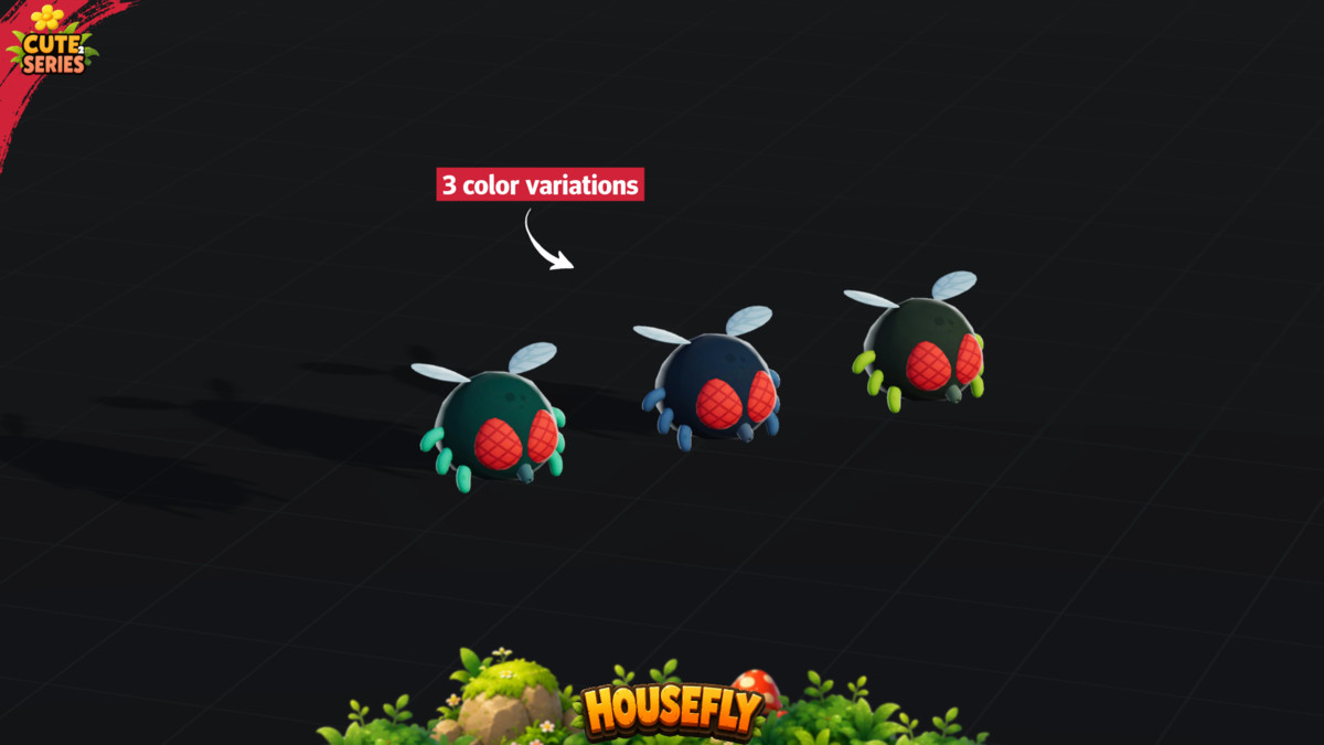 Housefly Cute Series