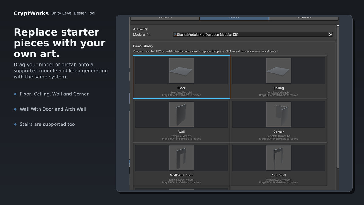 CryptWorks — Modular Dungeon Builder
