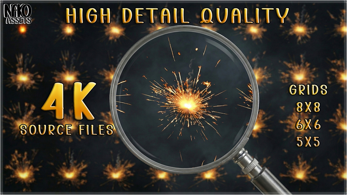 HQ Flipbook VFX (256+ Effects) | Magic, Fire, RPG | URP/HDRP/BIRP