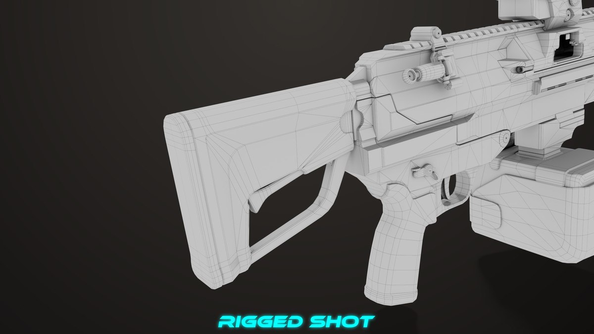 Machine Gun 14 Brown URP HDRP Textures