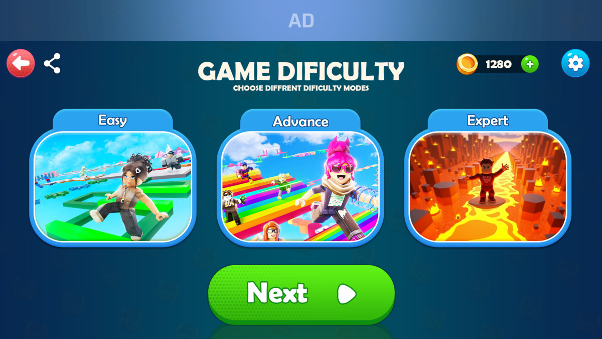 Parkour & Obby Game UI-Jump & Run HUD