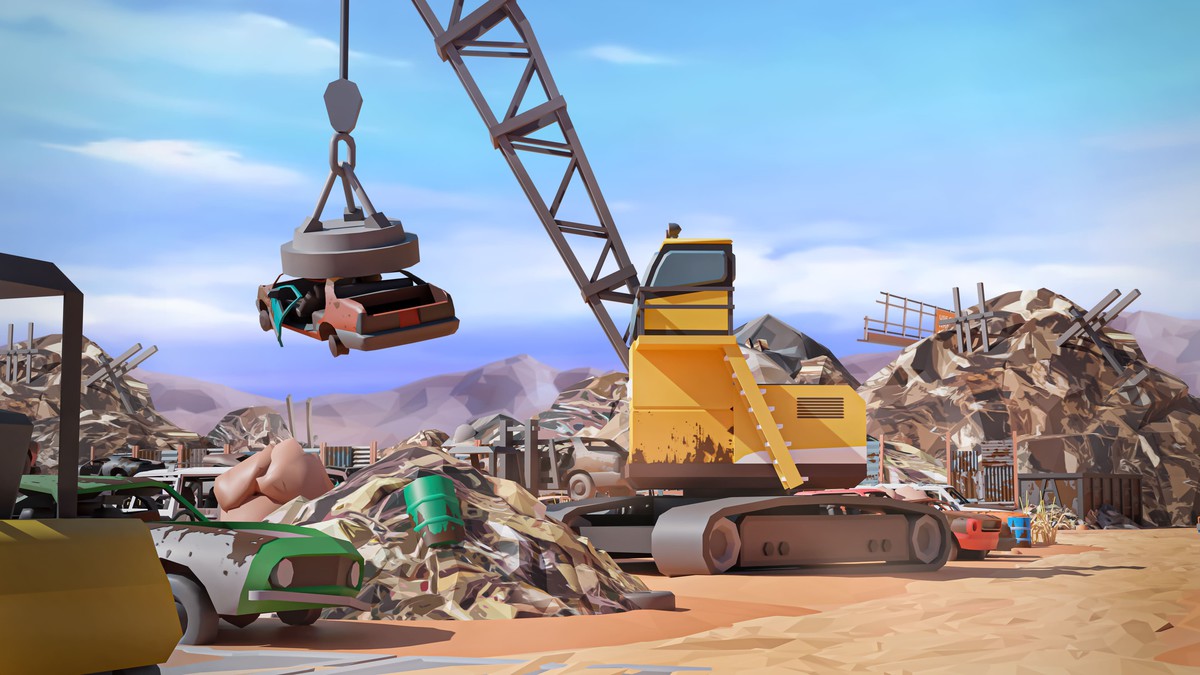 Junkyard - Low Poly 3D Models Pack