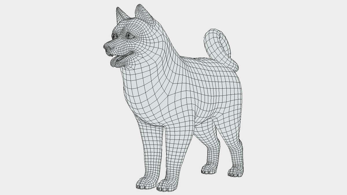 Cartoon Dog - Samoyed