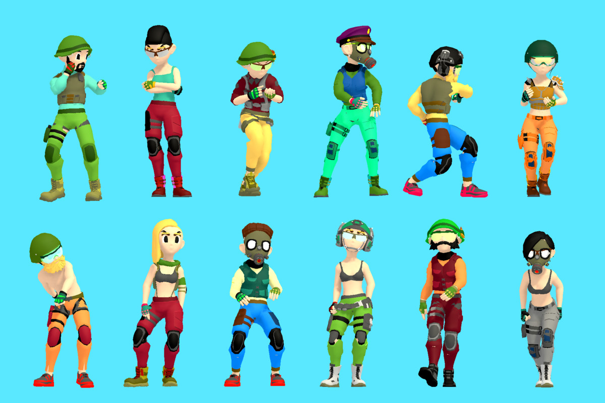 Stylized Military Characters Pack