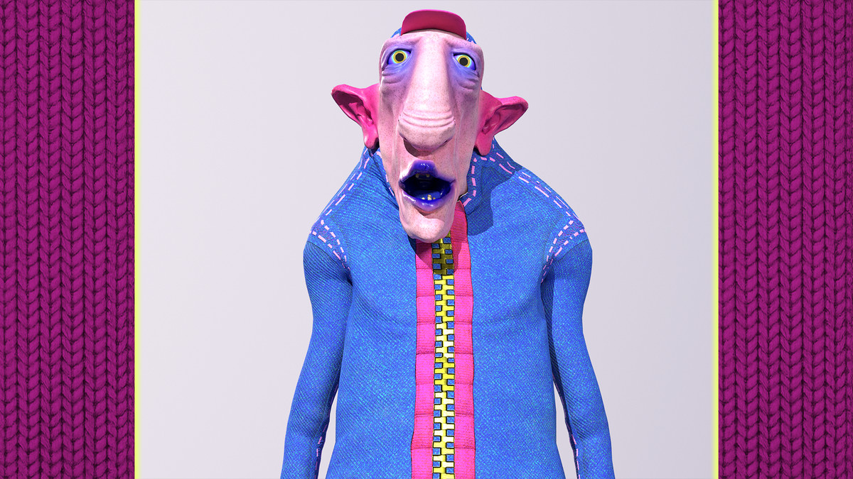 Funky Cartoon Man - Grandpa Afanasy