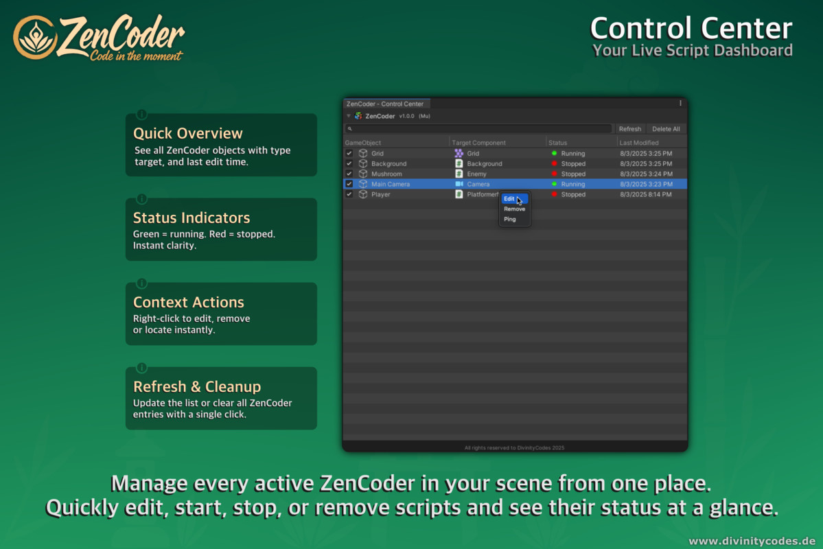 ZenCoder - Inject Logic. See It Run Instantly.