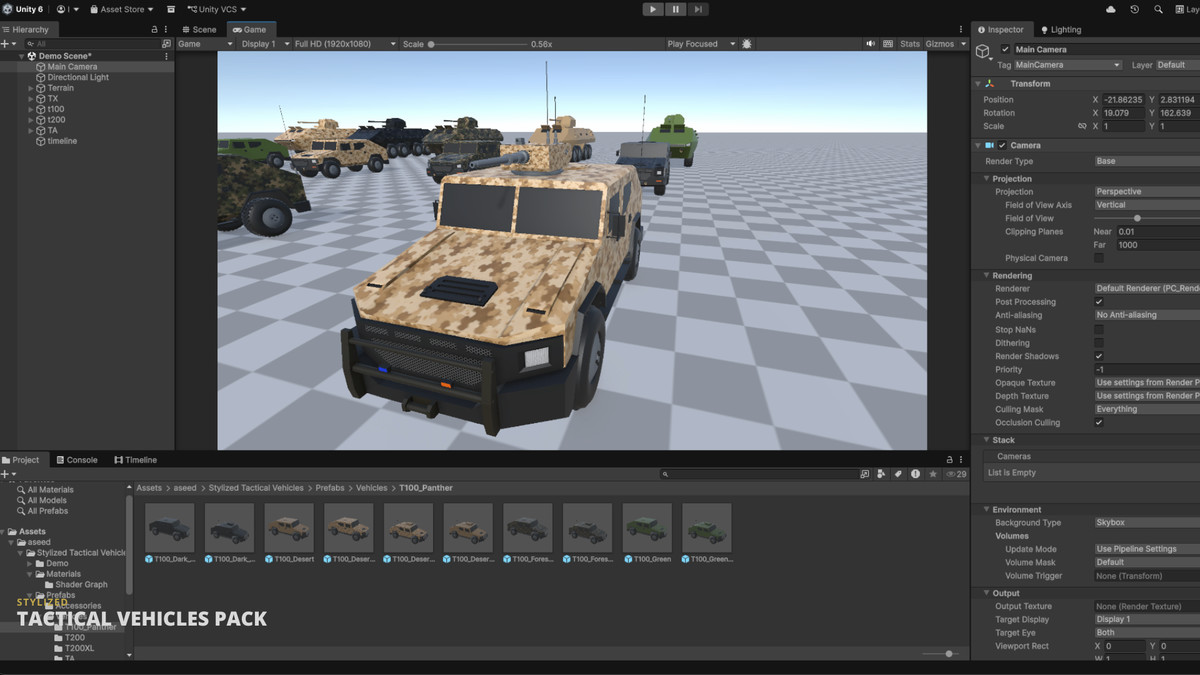 STYLIZED TACTICAL VEHICLES - FULL PACK
