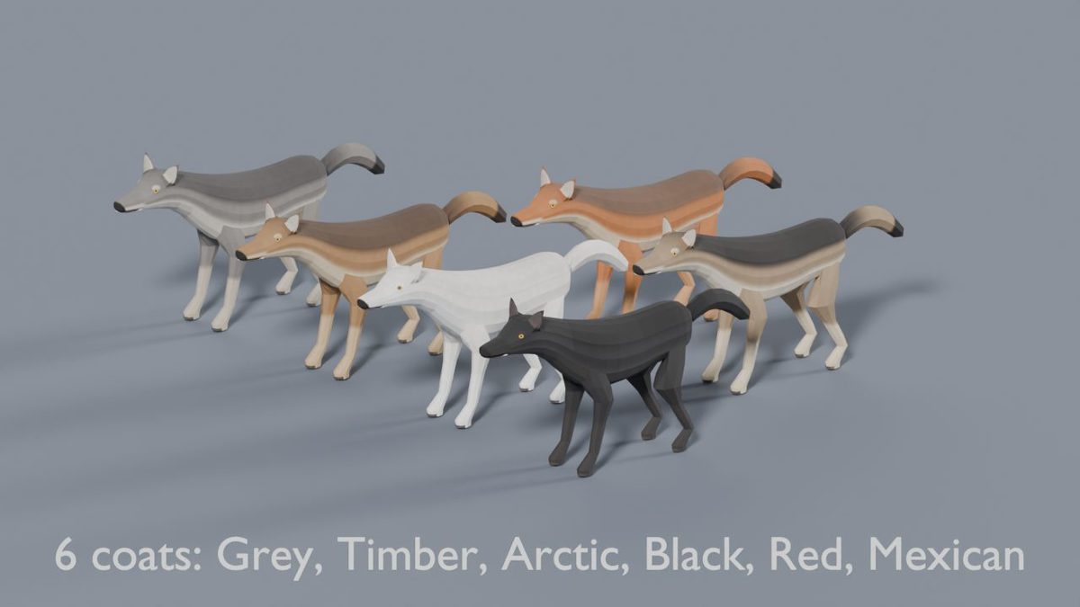 3D Wildlife Pack - 17 Low Poly Rigged & Animated Animals