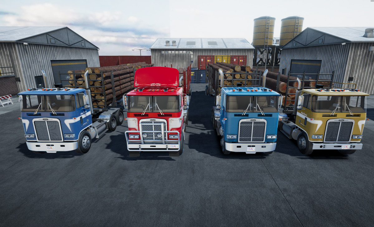Cabover log truck