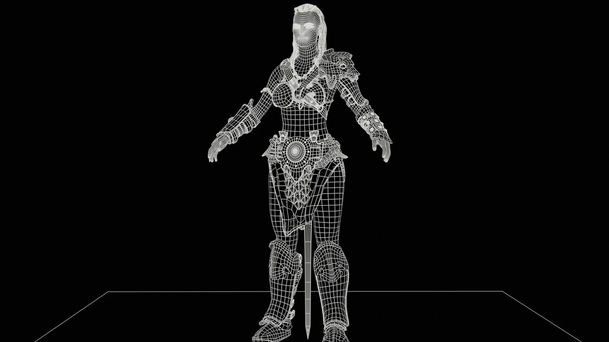 Barbarian Girl Game Ready