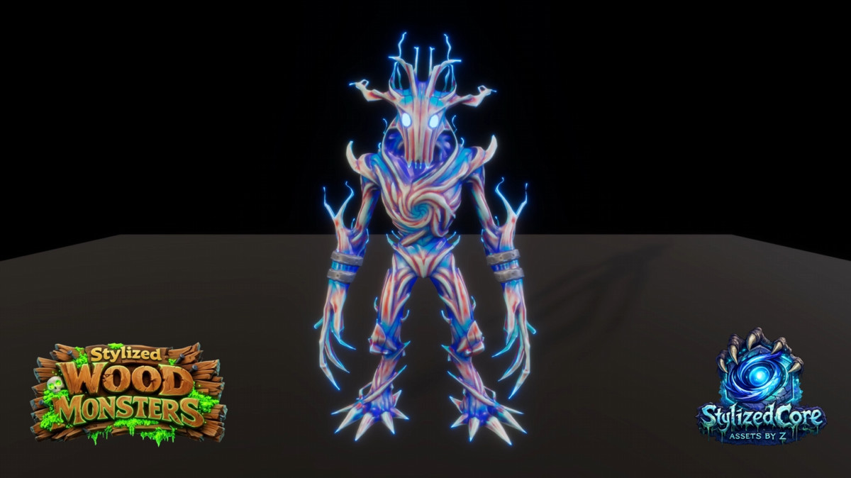 Wood Monsters Pack 2 – 4 Stylized Animated Creatures (LOD + Skins)