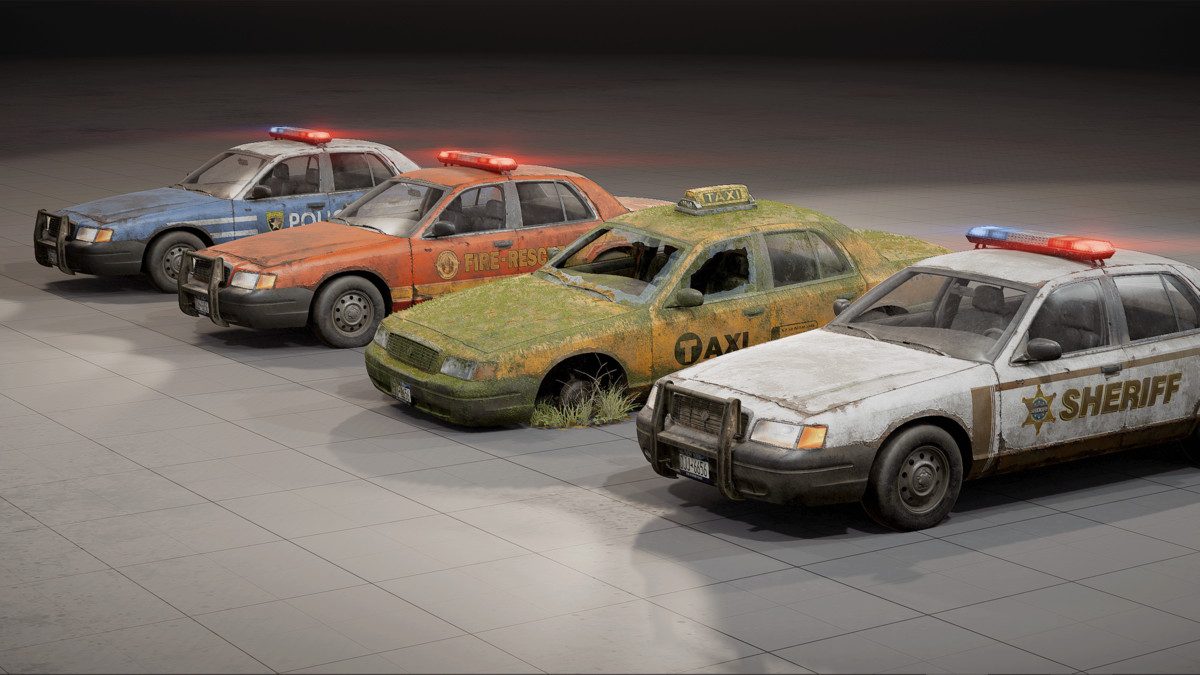 Abandoned Sedan - Taxi / Police / Sheriff