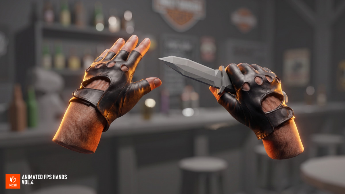 Animated FPS Hands Vol.4