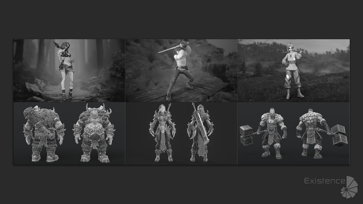 Pack 1 and 4 - Stylized Characters Warriors - #73