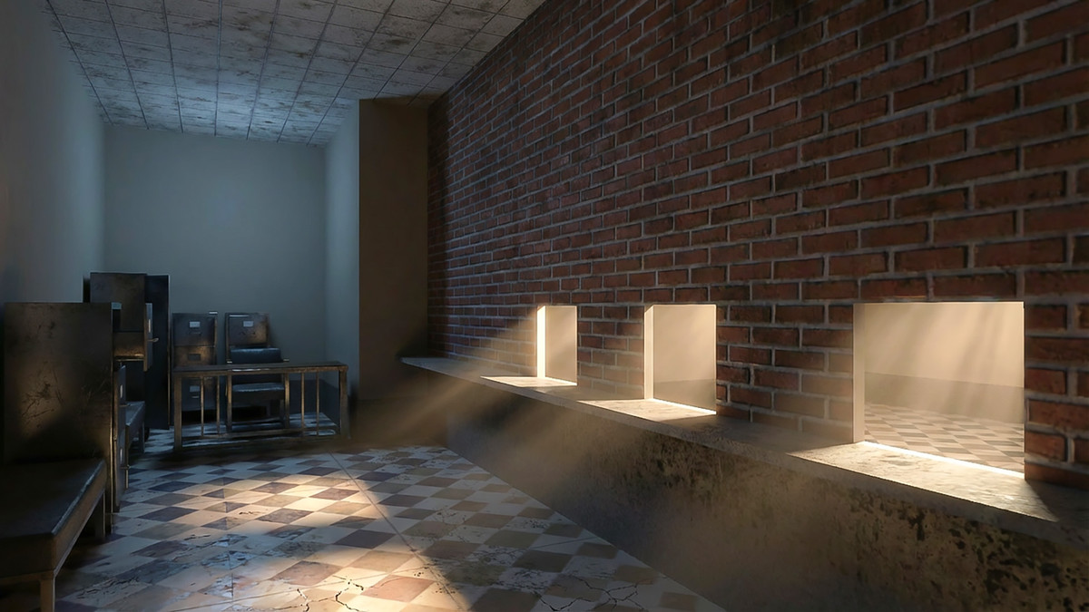 Police Station with Interior (Mobile Optimized + Baked Lighting)