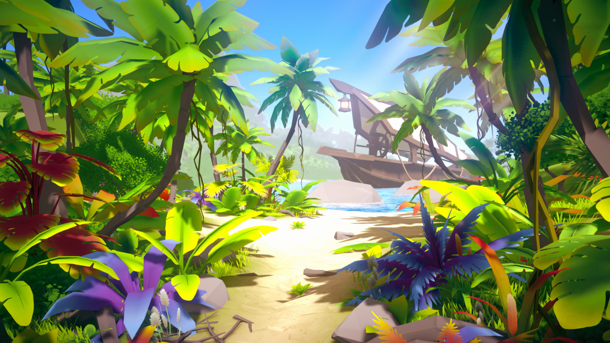 STYLIZED Fantasy Nature Pack: Tropical Island - Low Poly 3D Art