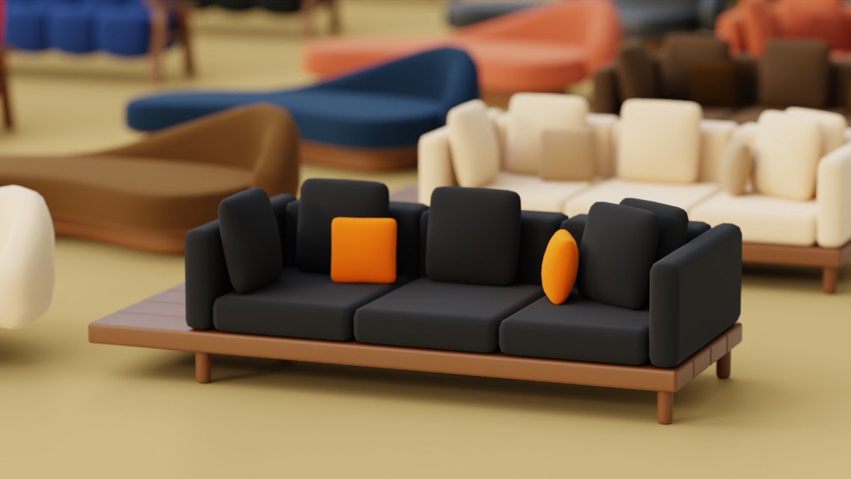 Cozy Furniture - Sofas & Couches Pack