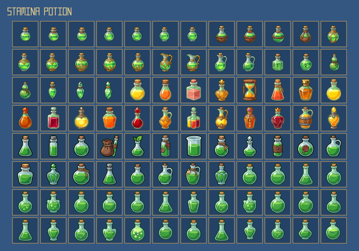 1283 Consumables Icons – Mega RPG Consumables Pack