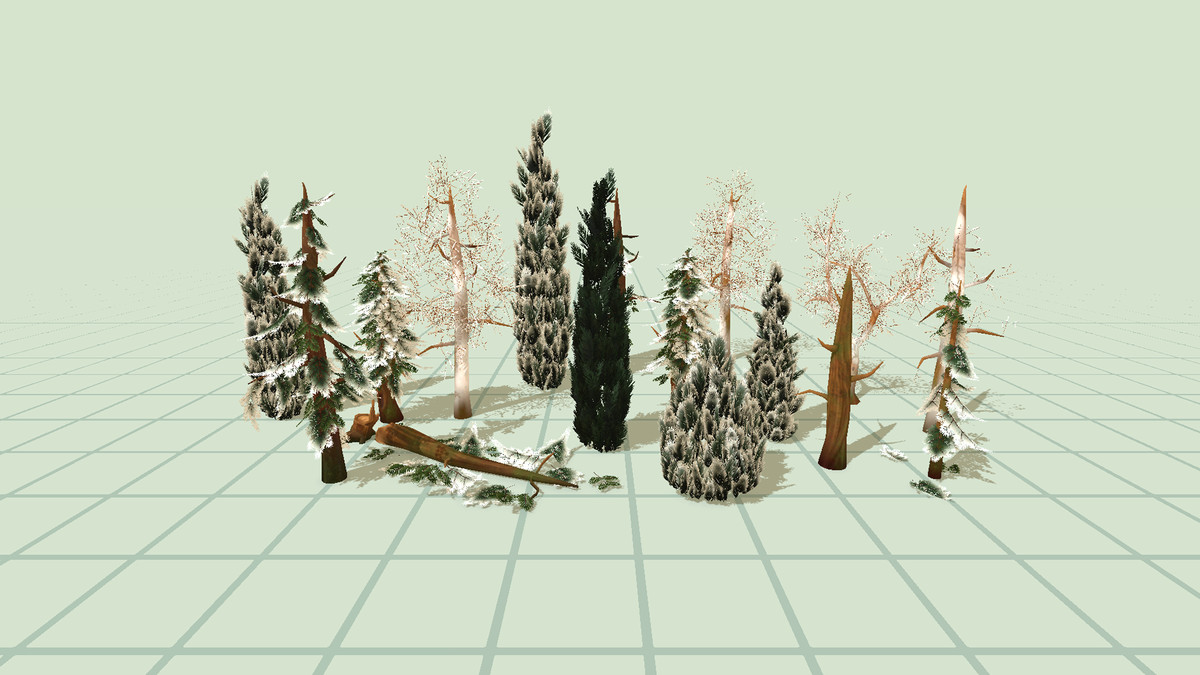 Forest Stylisation Stylized Forest Trees