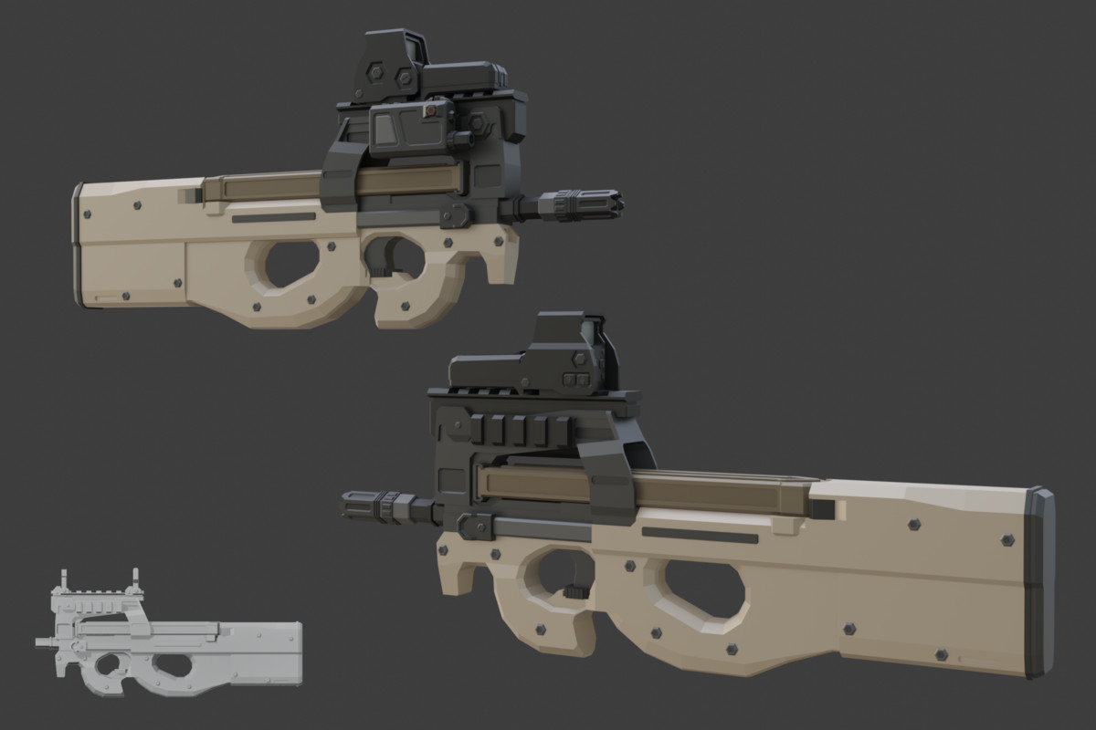 Low Poly Weapon Bundle Pack 3