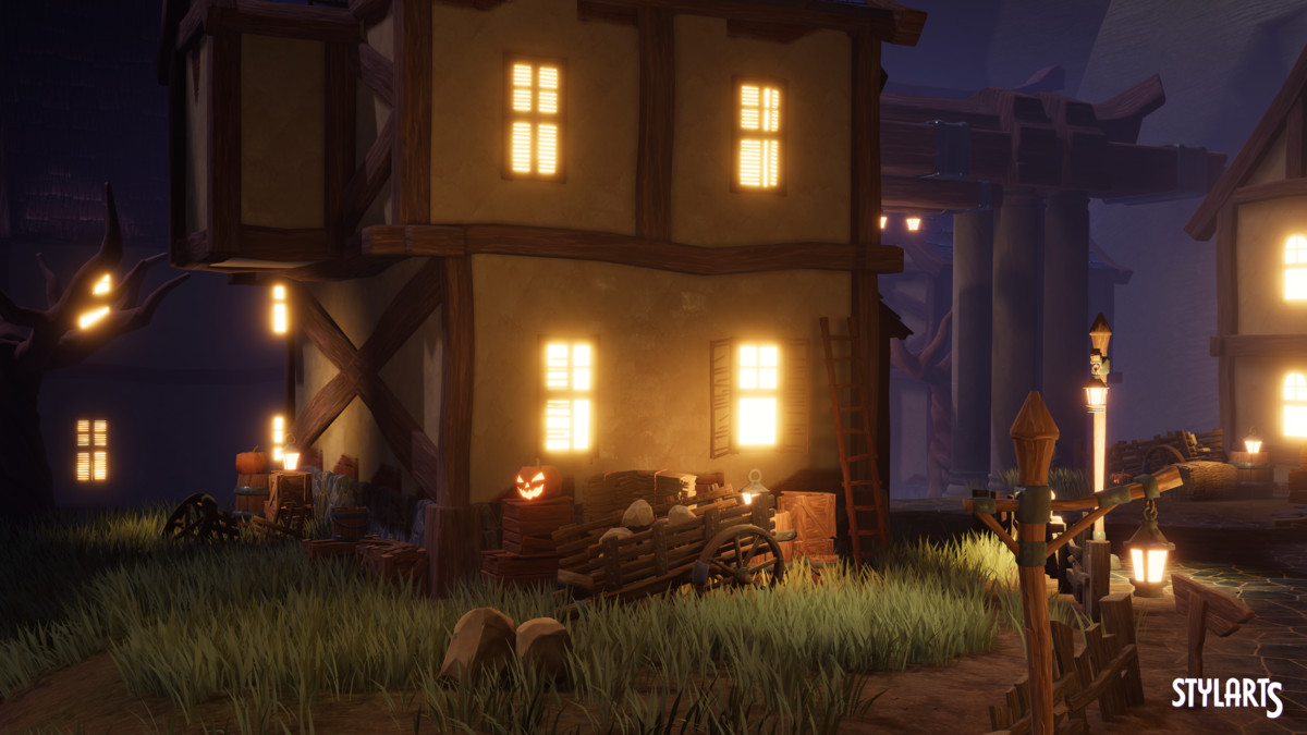 Stylized Magical Haunted Village