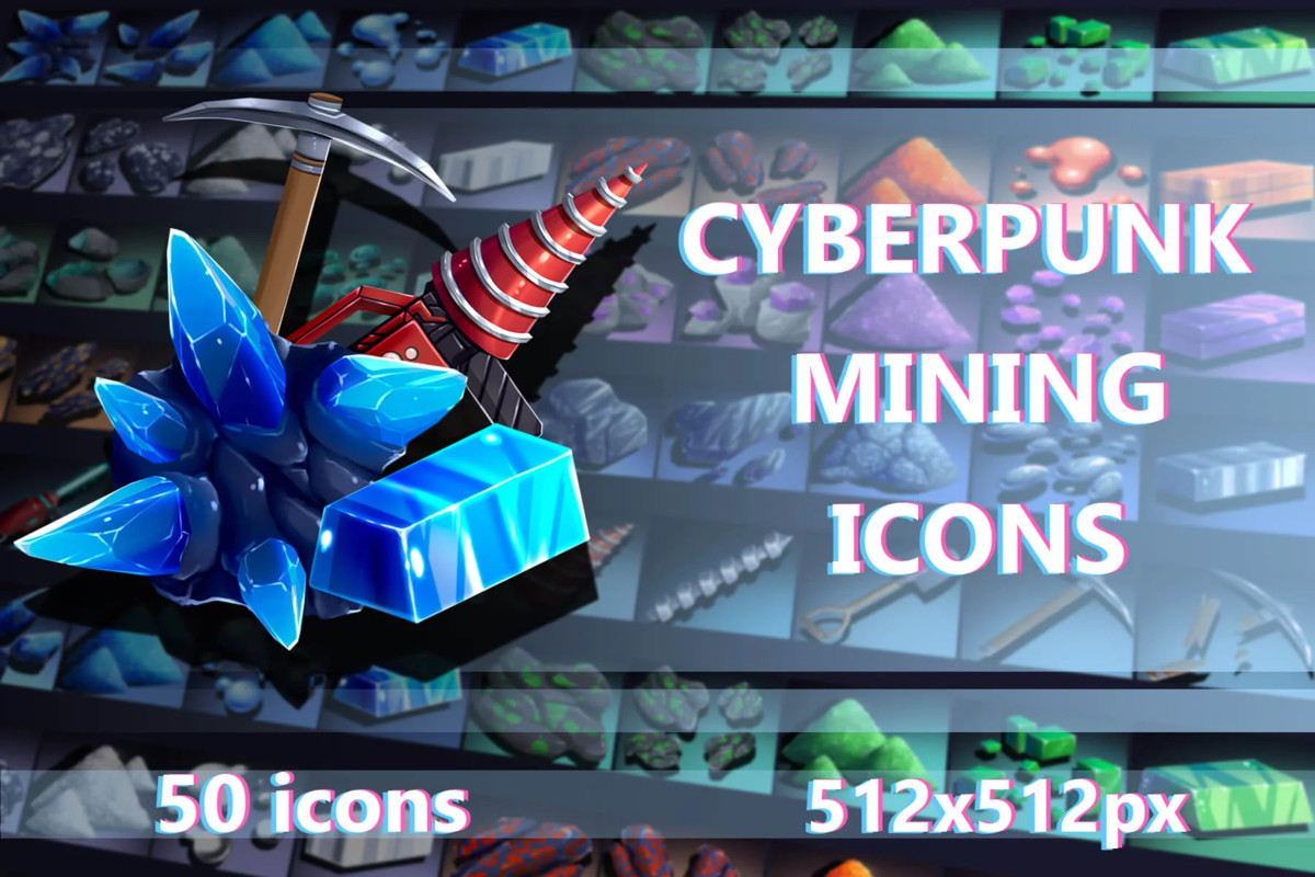 2700 Cyberpunk RPG Icons Pack