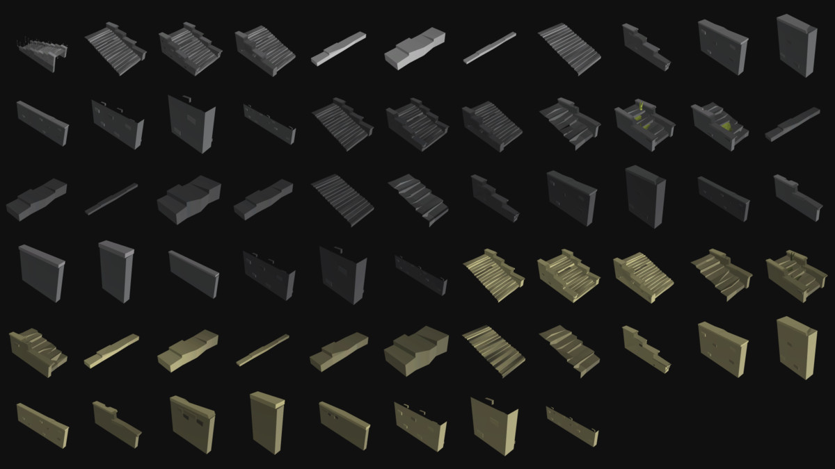 Gravefield Cemetery Kit - PRO (800+ assets)