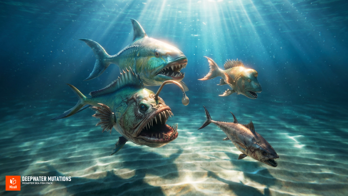 68 Mutant Fish & Sea Monsters Pack