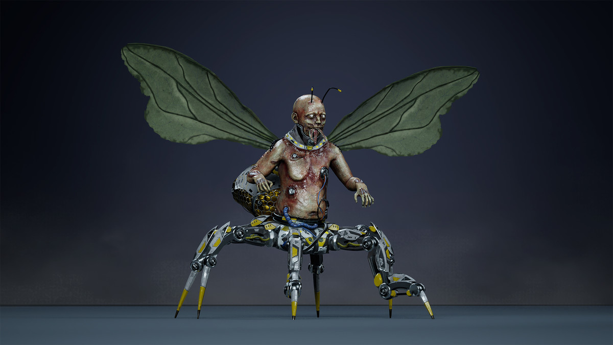 Fantasy Cyborg Mosquito