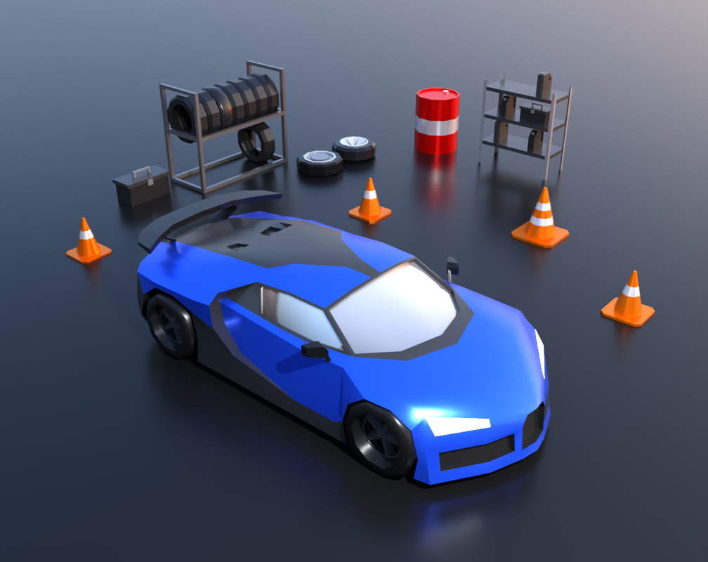 3D Low-Poly Cars