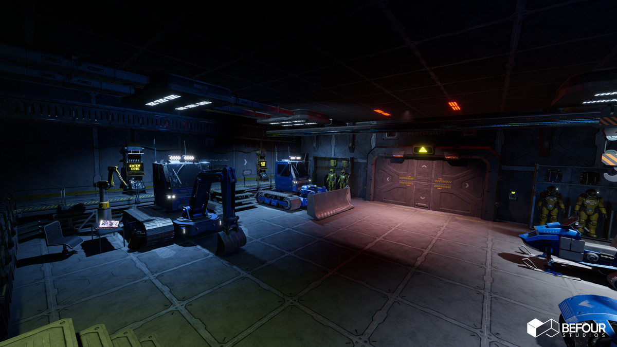 Sci-Fi Polar Station Environment (Modular, Space, Station)