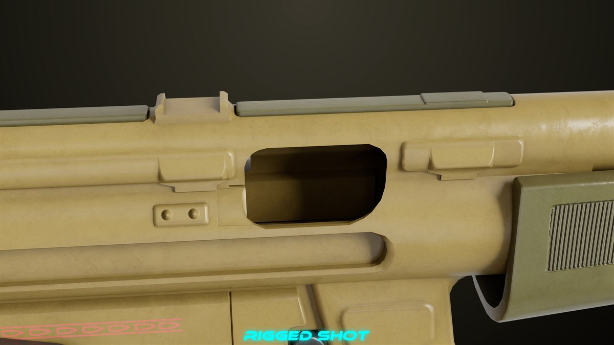 Two Machine Gun 15 Sandal Single Mat URP HDRP Textures