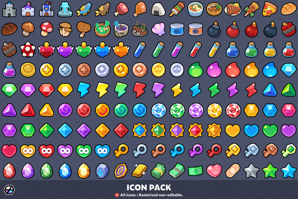 2D Icons - Casual Icon Pack