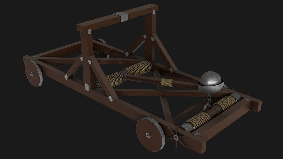 Medieval Catapult 01 URP HDRP Textures
