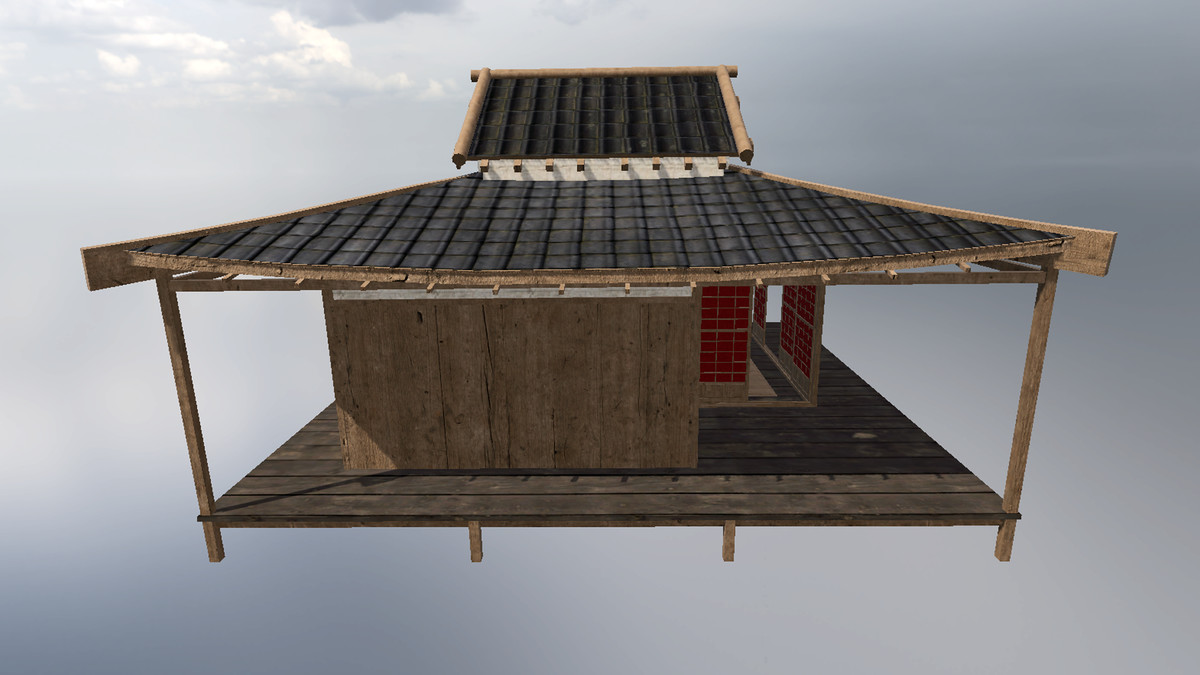 Wooden Asian Building