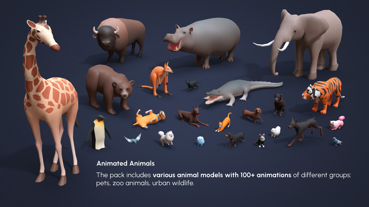 Cartoon City - Low Poly City 3D Models Pack
