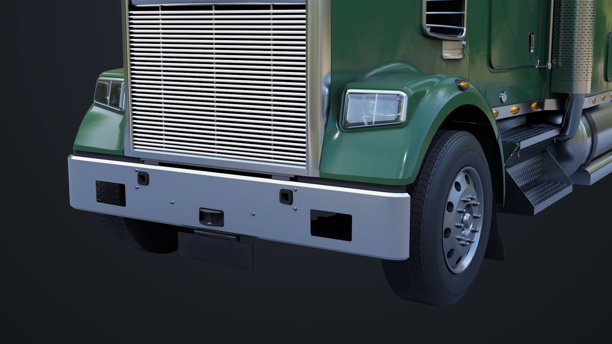 Heavy Truck Chassis 07 Blue and Green URP HDRP Textures
