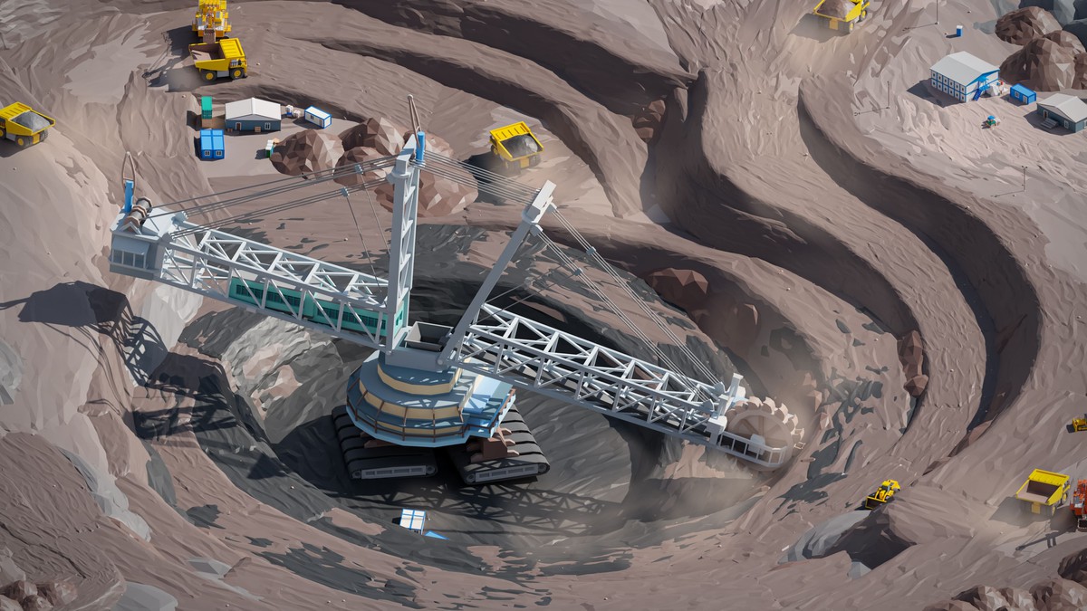 Mining Industry - Low Poly 3D Models Pack