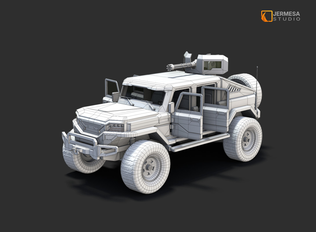 Combat Military Vehicle - Drivable 4x4 Pickup Truck