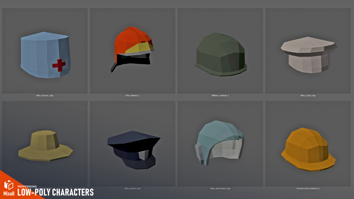 Professions - Low-poly characters