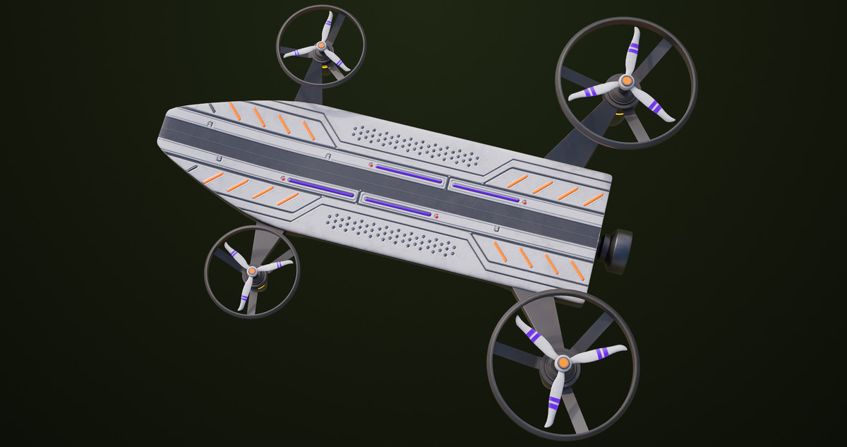 10 Sci Fi Hoverboards URP HDRP Textures