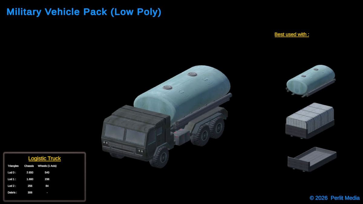 3D Military Vehicle Pack (LowPoly)