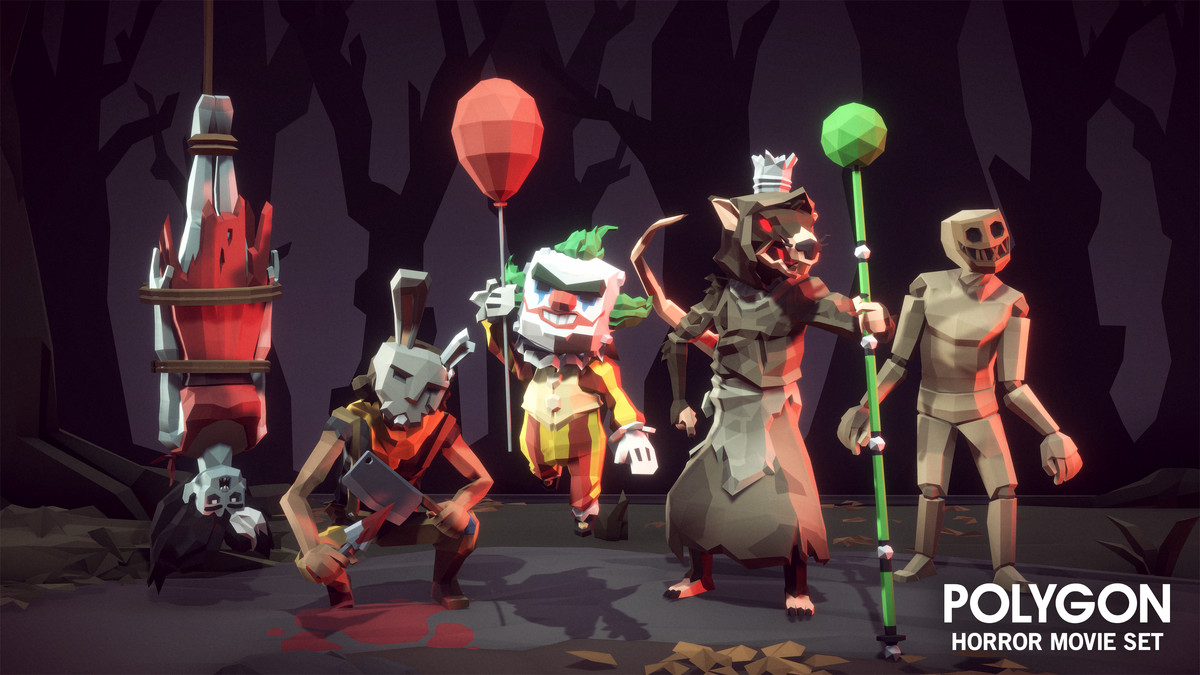 POLYGON - Horror Movie Set - Low Poly 3D Art by Synty