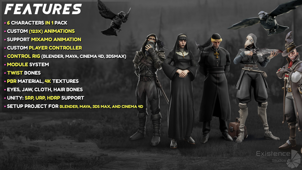 Pack 3 and 4 - Stylized Fantasy Creatures - #82