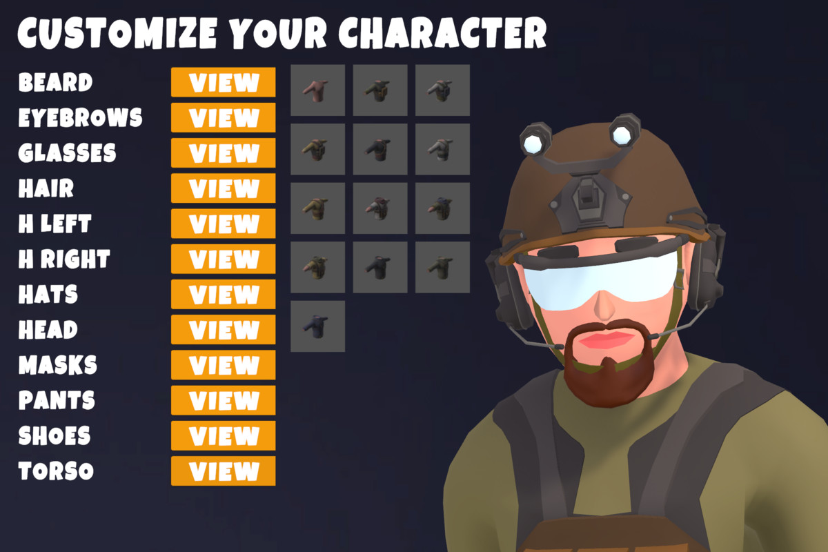 Customizable 3D Military Characters Bundle